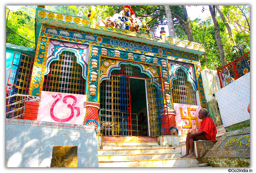 Main entrance of Gupteswar Cave temple near Jeypore Orissa