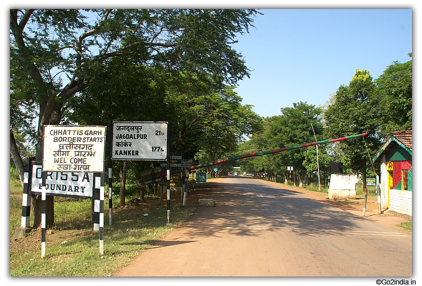 Border of Orrisa and Chhattisgarh on the way to Jagdalpur