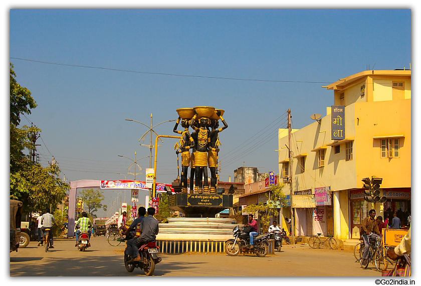 Jagdalpur in Chhattisgarh state