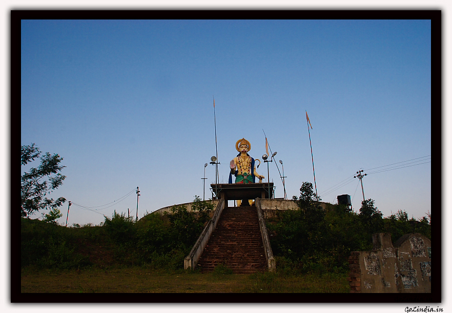 Hanuman statue in Jeypore Kolab Project