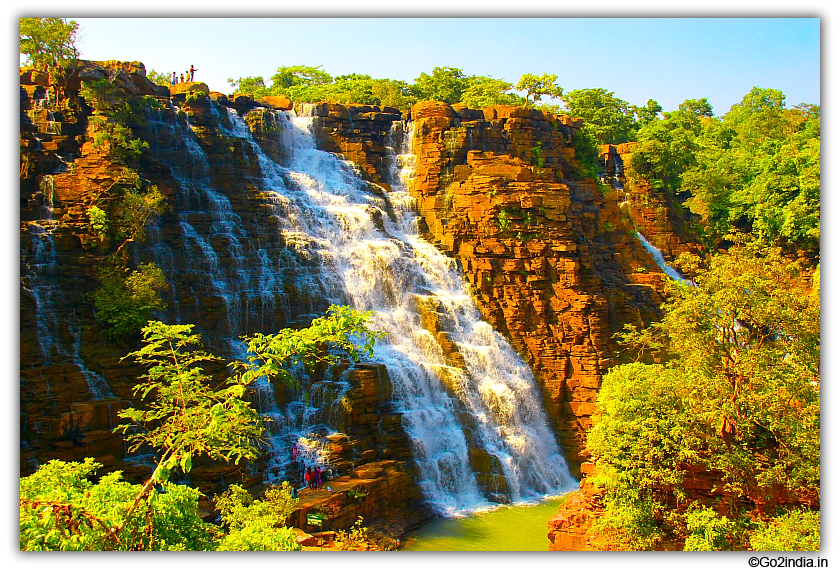 Tirathgarh waterfall  near Jagdalpur view 