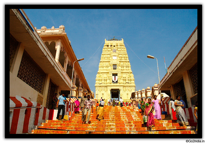Steps in front of main entrance