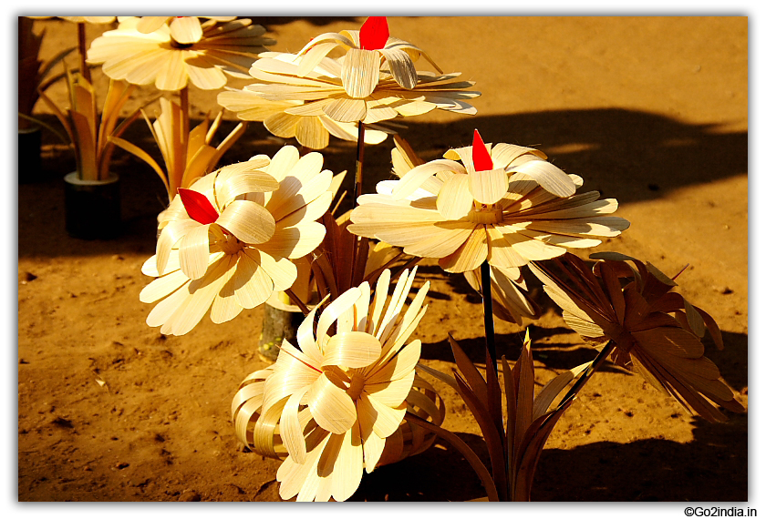 Flowers Handicrafts by local tribes 