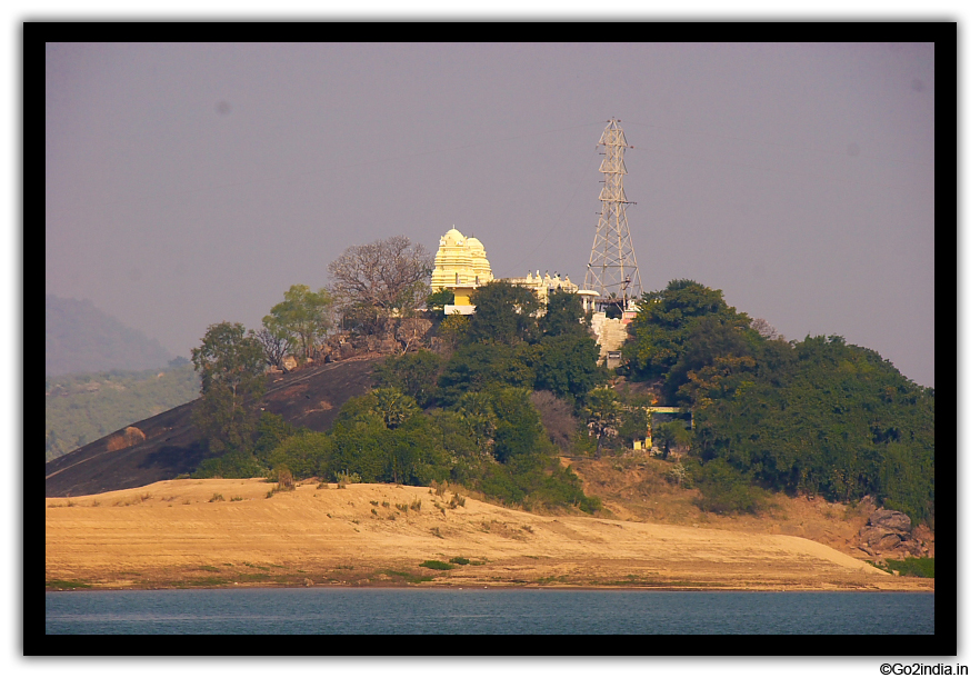 Maha Nandiswara temple at a distance