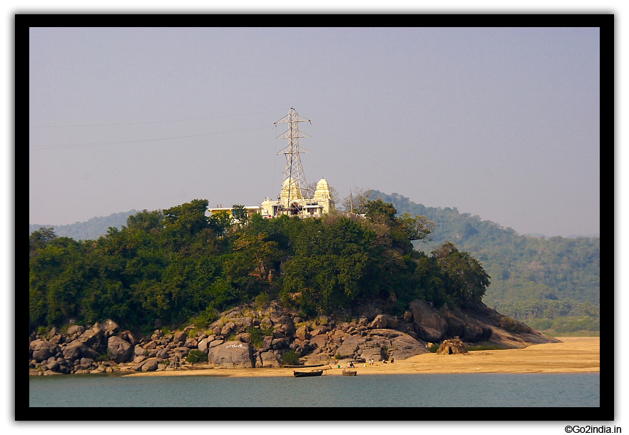 Maha Nandiswara temple from a ditance