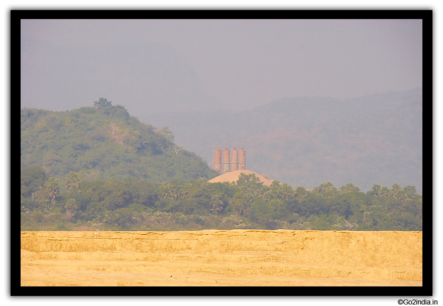 polavaram project visible from Boat