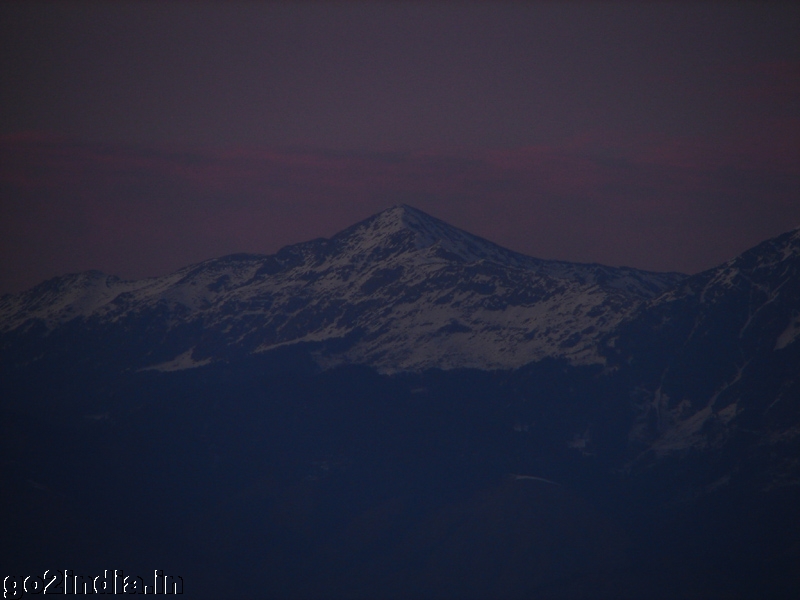 Hills at dark