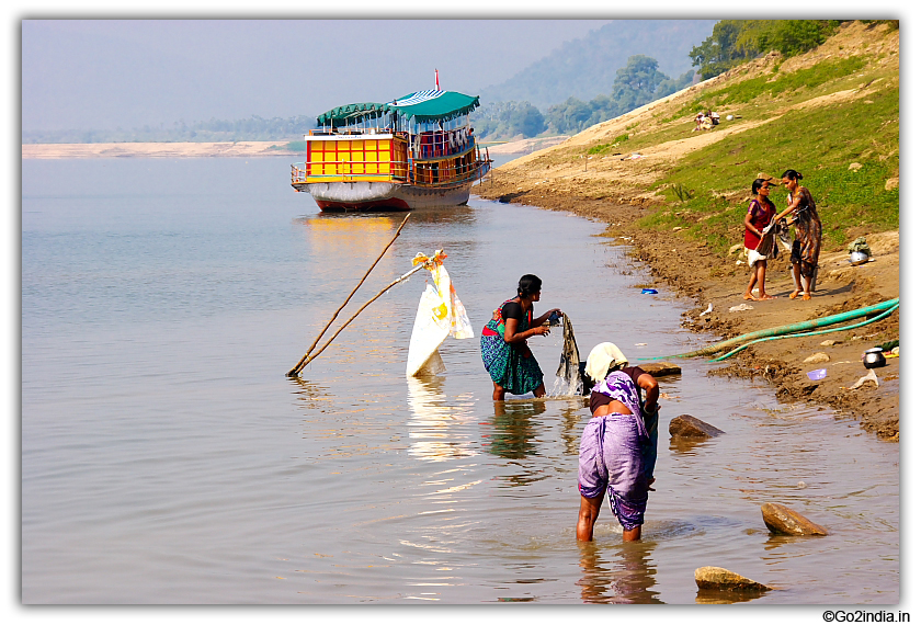 Washing in river Godavari