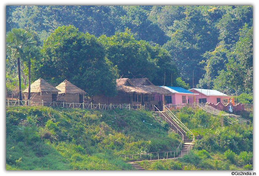 Forest bunglow  or resthouse by the side of river Godavari