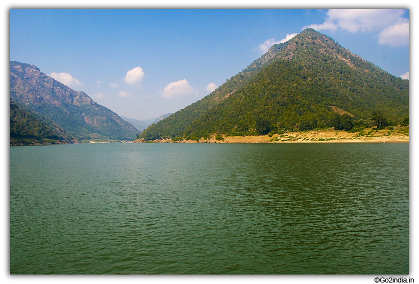 Hills and narrow river