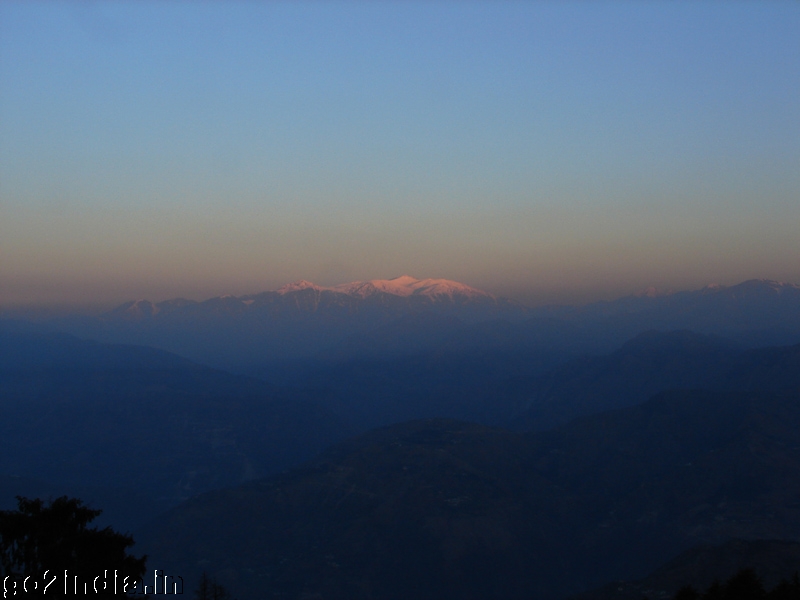 Morning Sun light on hills of Kalatop