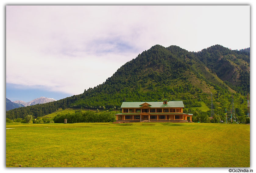 Club house inside golf ground