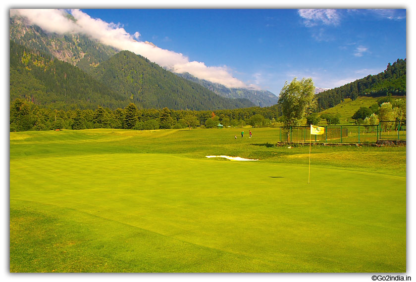 Golf ground in Pahalgam - paradise on earth