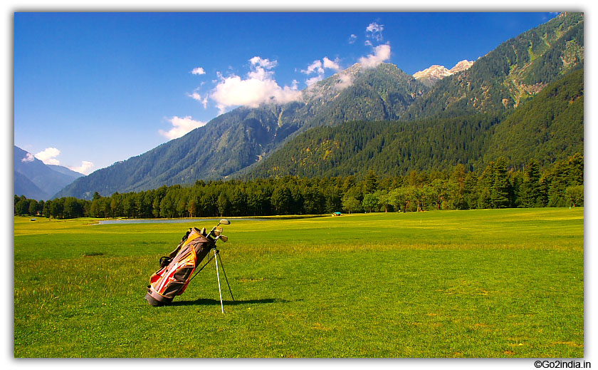 Golf kit at Pahalgam golf ground