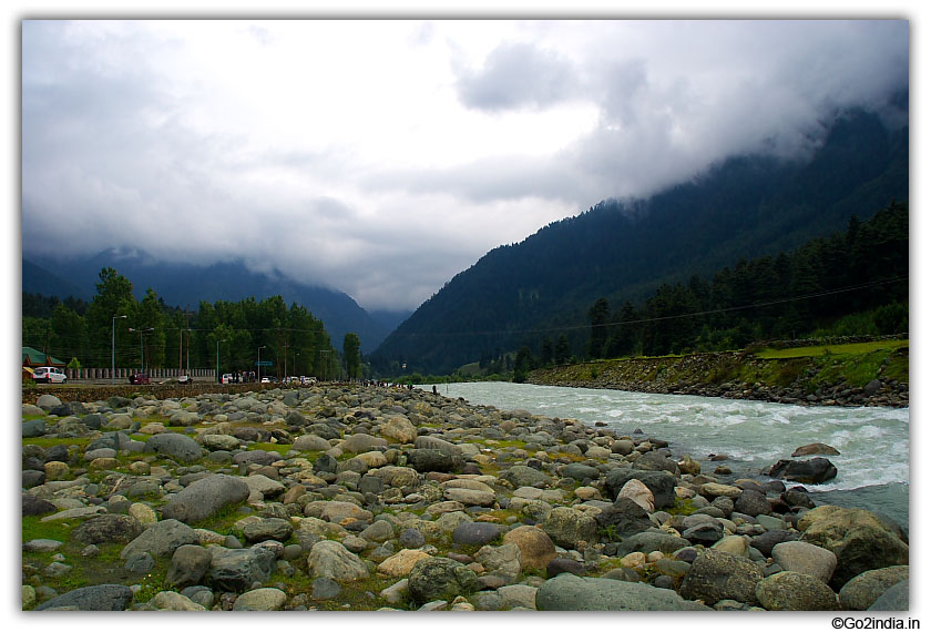 River bed at Pahalgam