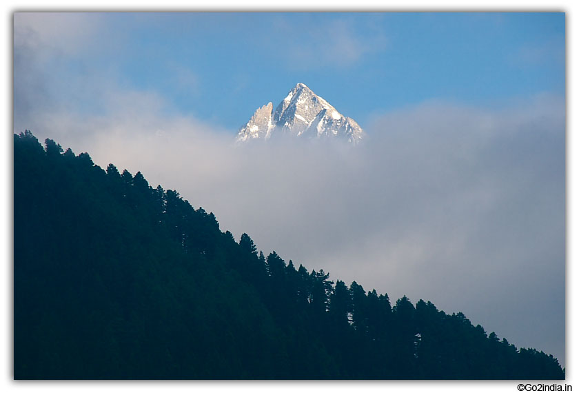 Peaks visible from Pahalgam