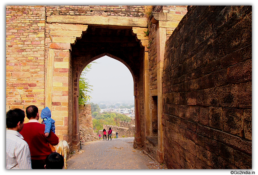 One of the gate in slope area of Gwalior Fort