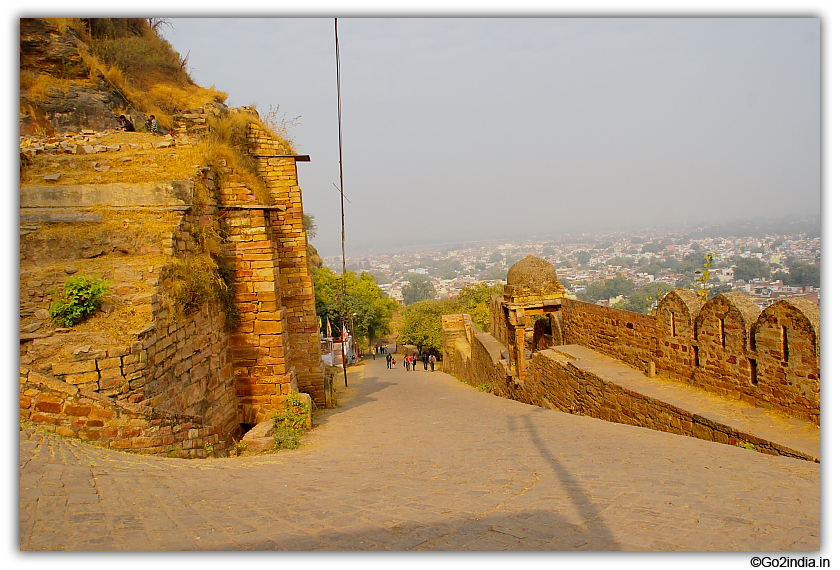 Slope to climb at Gwalior fort