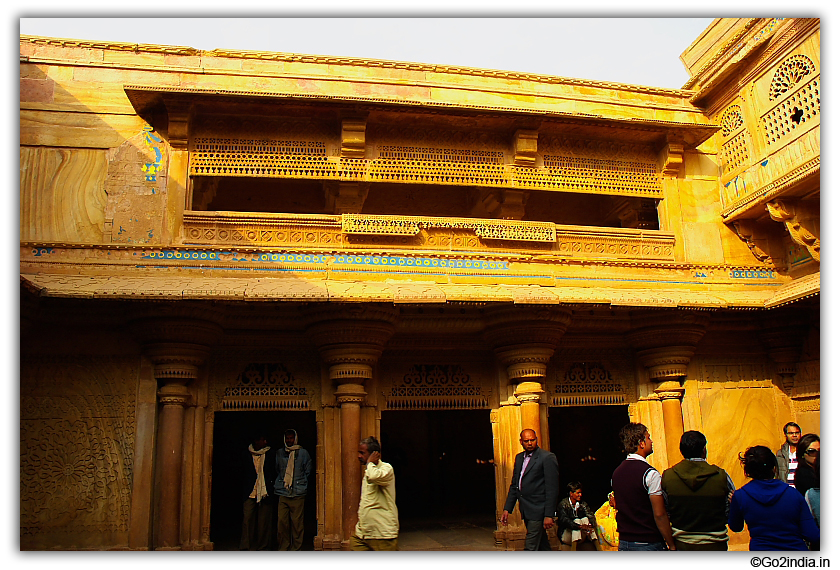 Man Mandir the palace of Raja Man Singh inside Gwalior fort