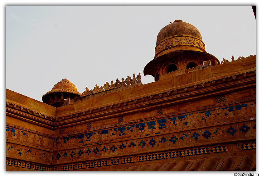 Art work and several paintings inside Man Mandir Palace