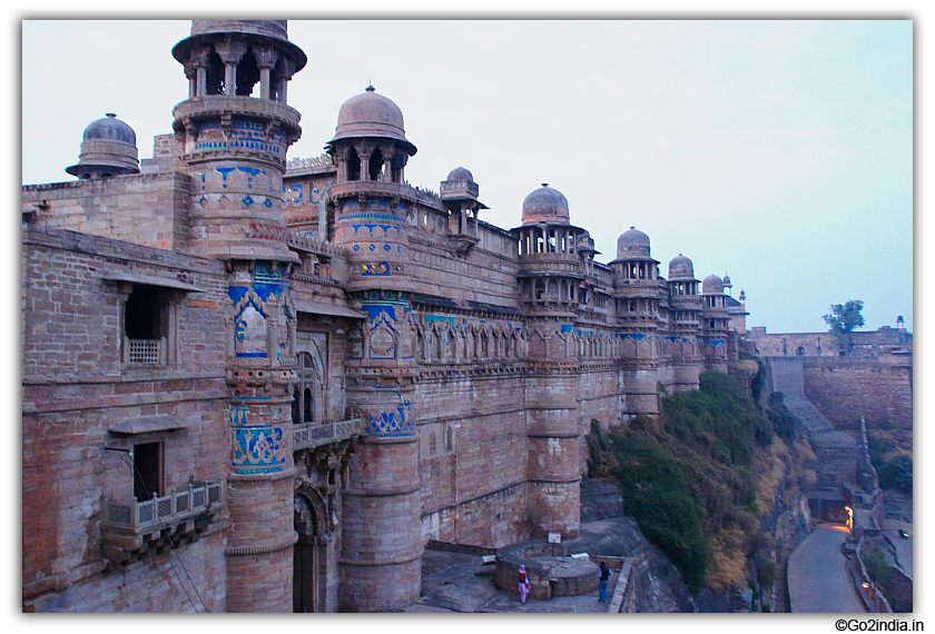 Fort wall before evening