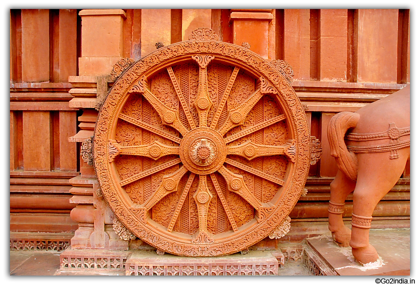 Wheel of Sun temple at Gwalior 