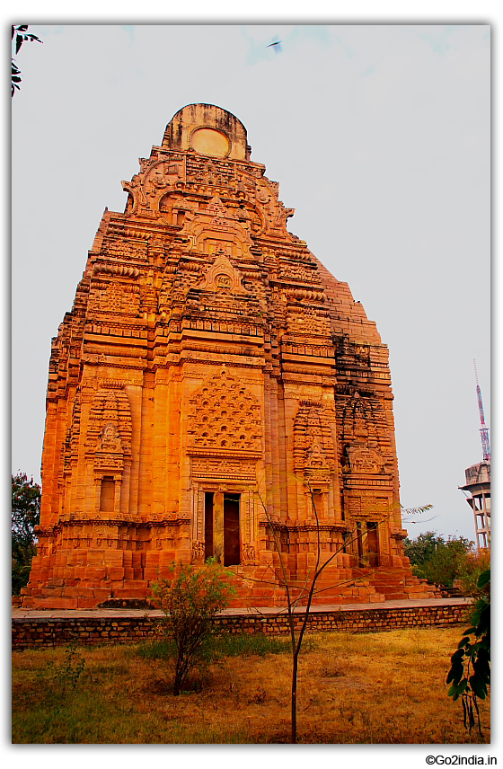 South Indian style temple inside Gwalior fort known as Teli Ka Mandir