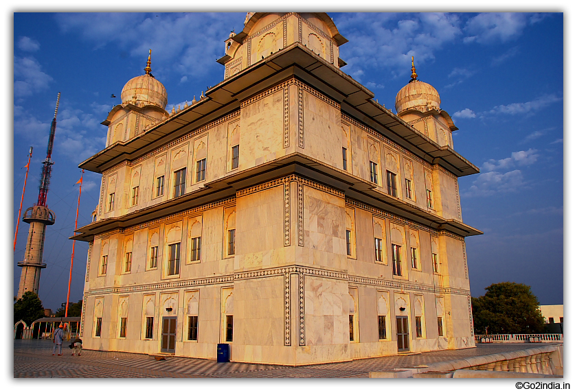 Evening view of Gurudwara insdie fort