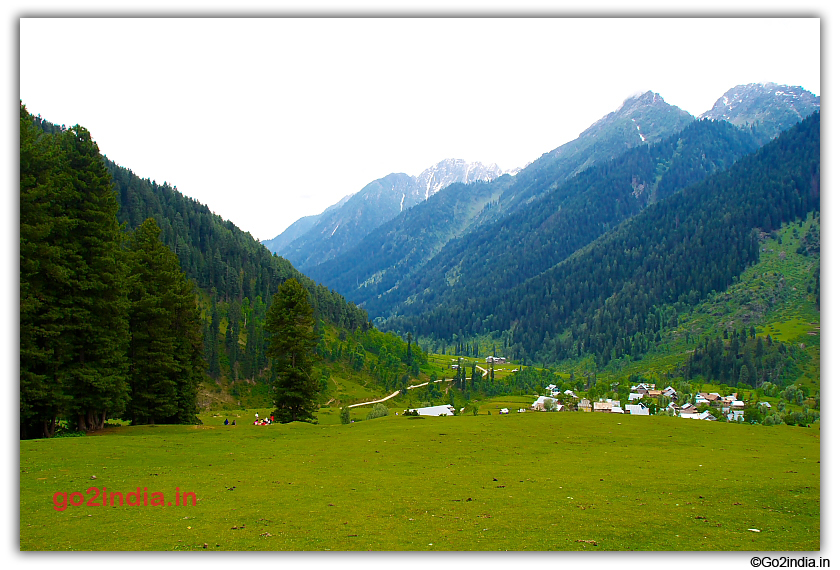 Market place from top of the valley at Aru
