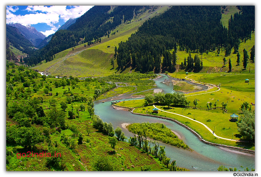 On the way to Sonmarg Betaab valley at your right