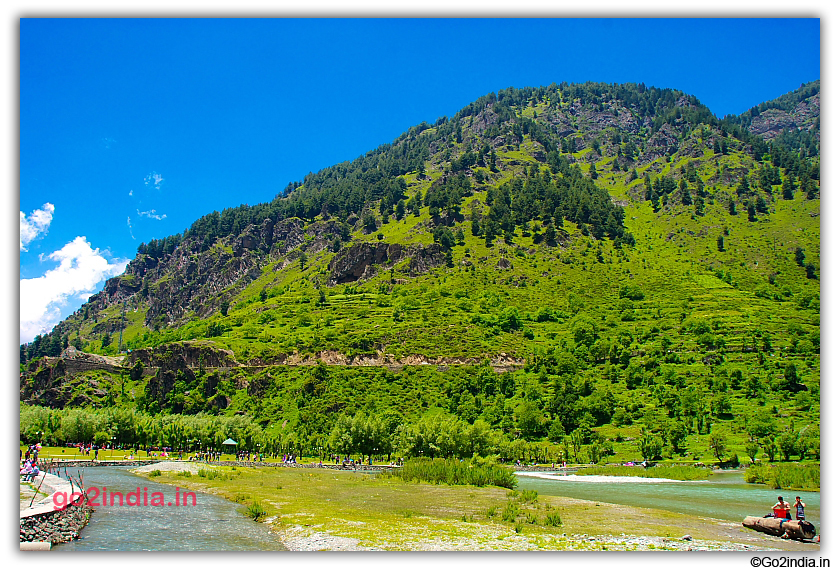 Hill and river  at Betaab valley