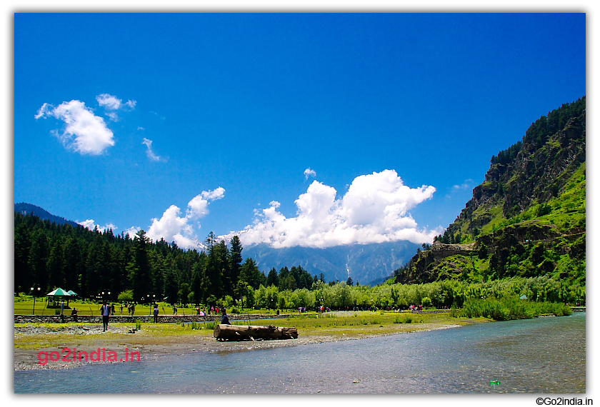 River and hill at Betaab valley