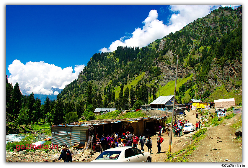 Approch road and market place at Chandanwari