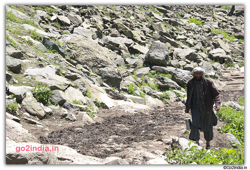 A Gujjar man at Chandanwari