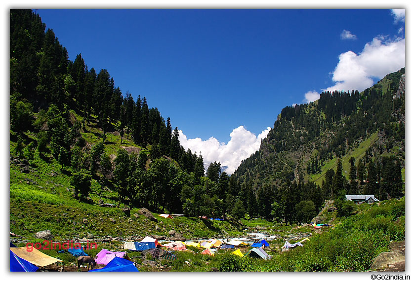 Hills and valley at Chandanwari near Pahalgam