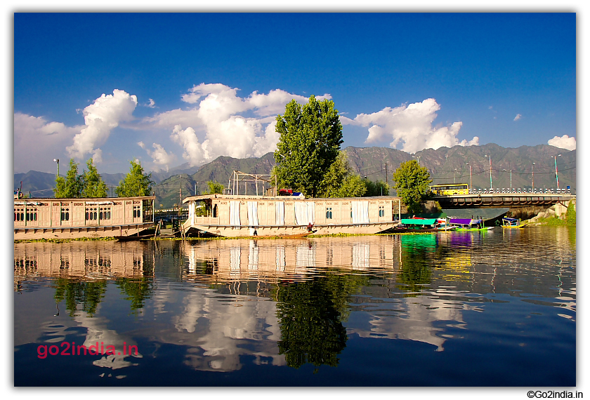 Houseboat by the side of Lake