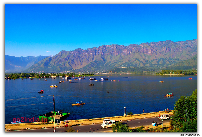 View of Dal Lake from top