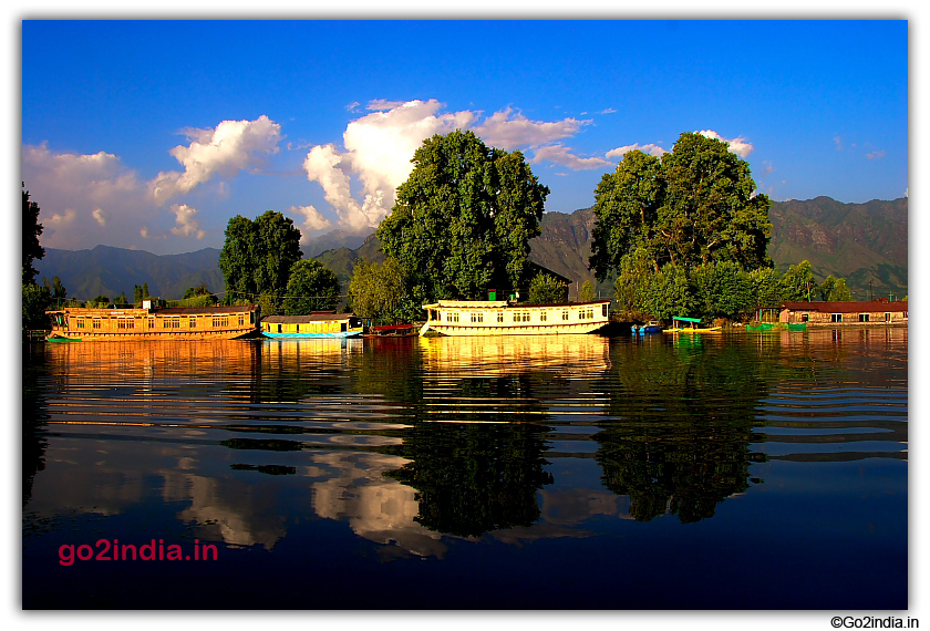 Houseboats in Dal Lake