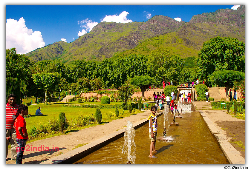 Water flowing down from tabakats 