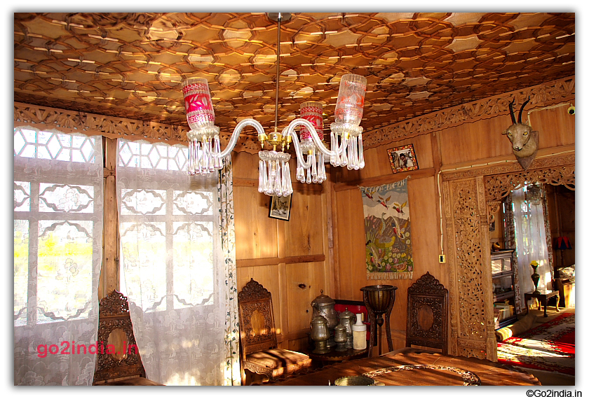 Lights in Dining hall in houseboats