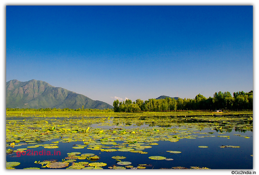 View of hills from Nagin Lake Houseboat