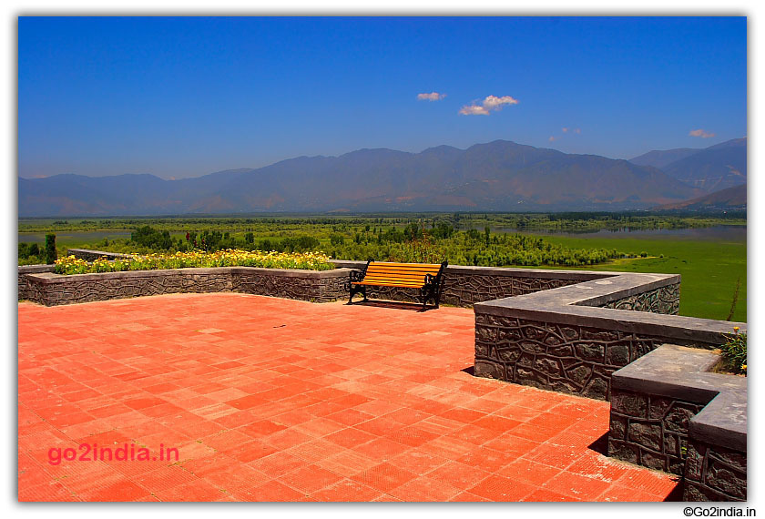 A Park is developed by the side of wular lake