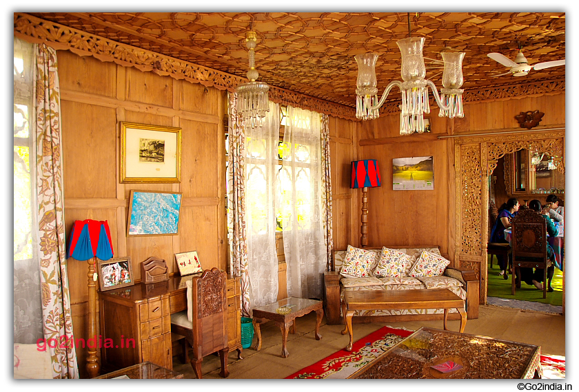 Old lights and fans in Houseboat