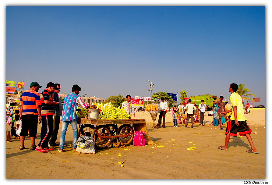 Sweet Corn at Juhu beach Mumbai