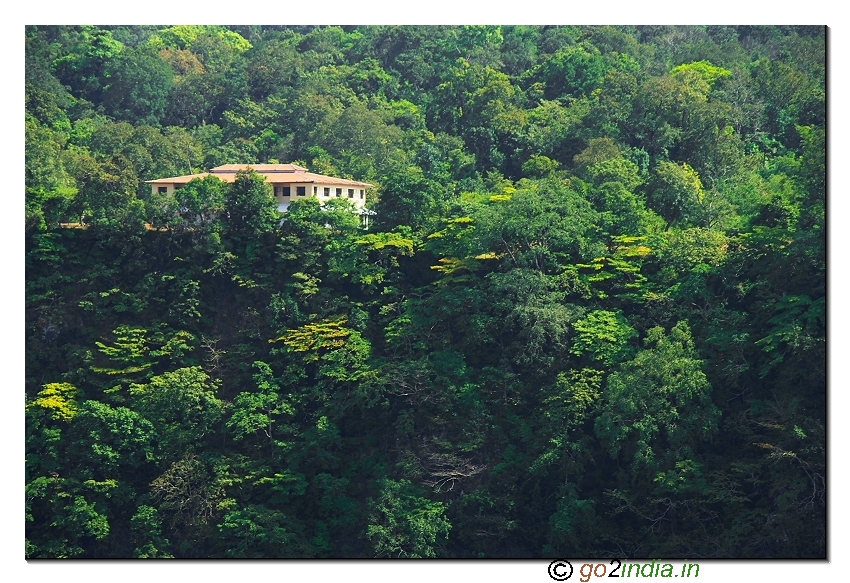 House near the Jog water falls in the valley