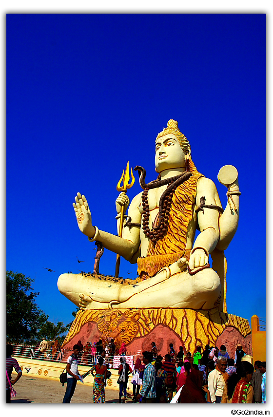 Lord Shiva statue near Nageshwar temple