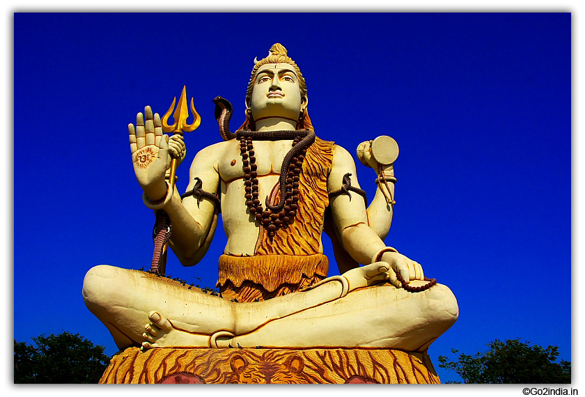 Lord Shiva near Nageshwar temple at Dwaraka