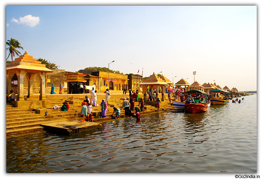 Triveni Sangam - three rivers  Hiran, Kapila & Saraswati  at Somnath 