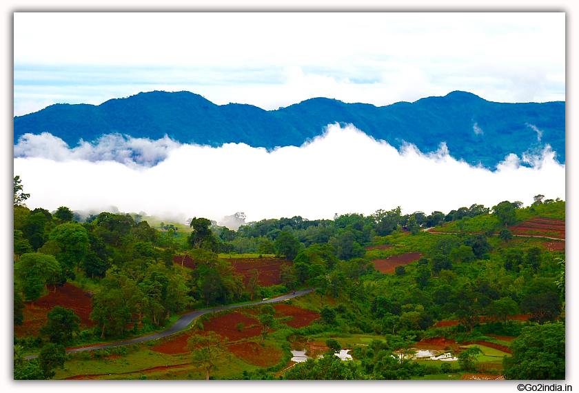 Clouds during rainy season 