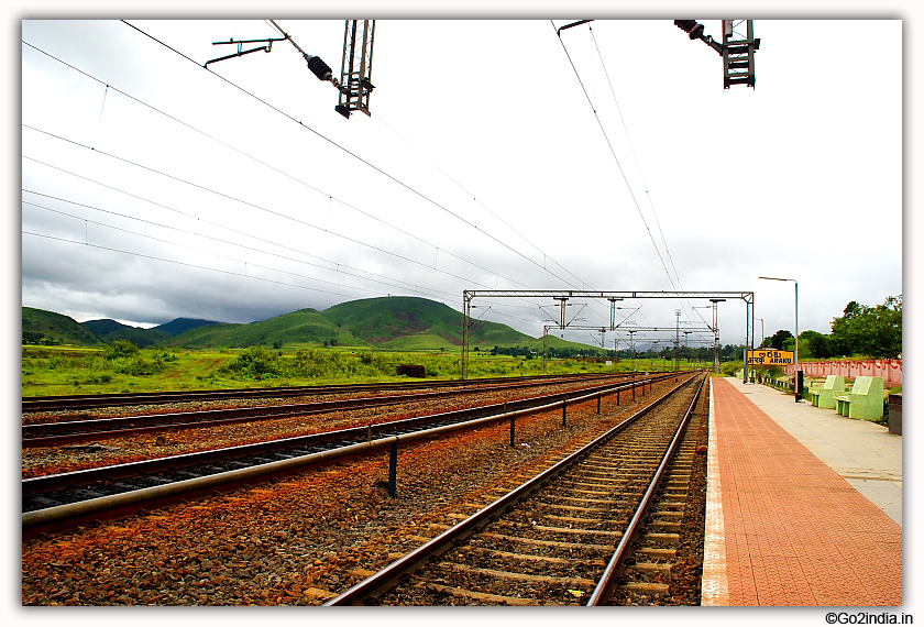 Inside Araku railway station 